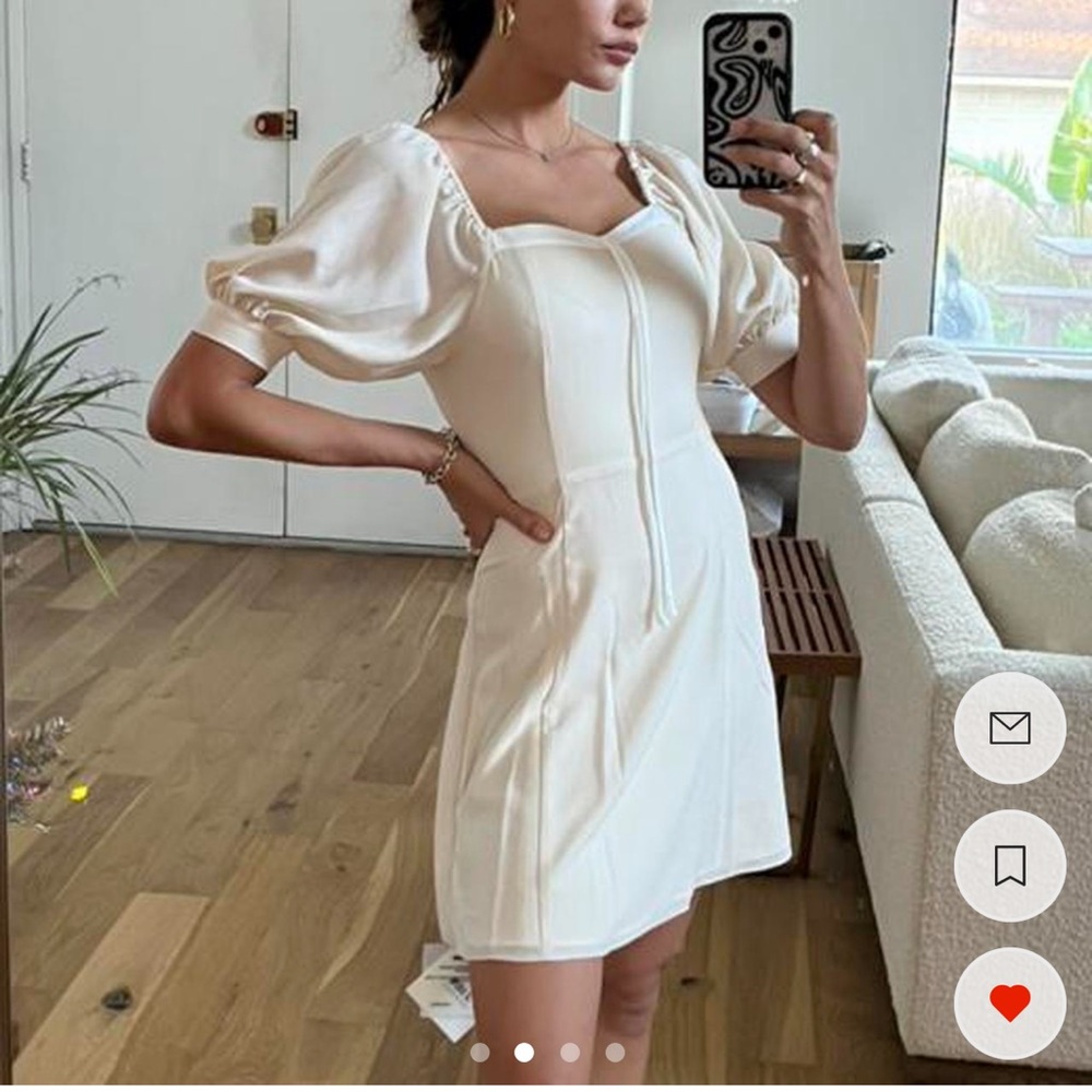 Jing chiffon puff sleeve dress